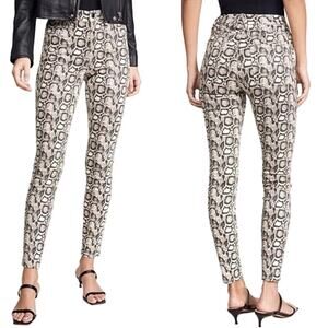 Good American NWT Good Legs Snake Print Skinny Jeans Size 0/25 Mid Rise Ankle